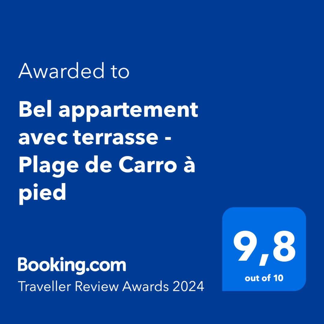 Bel Appartement Avec Terrasse - Plage De Carro A Pied Martigues Exteriör bild